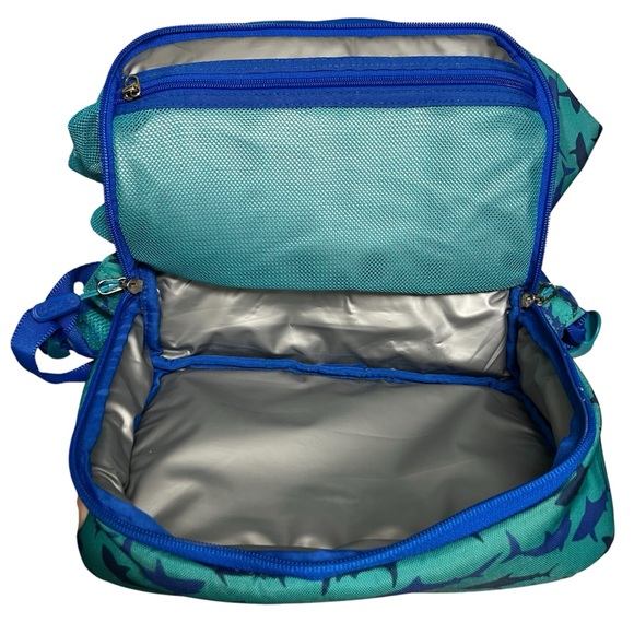 Bentgo Kids Shark 2-in-1 Backpack With Insulated Lunch Compartment - Picture 8 of 16